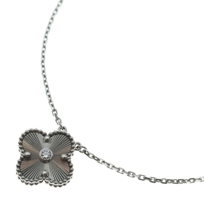 Van Cleef & Arpels Vintage Alhambra Guilloche Necklace Holiday Limited
