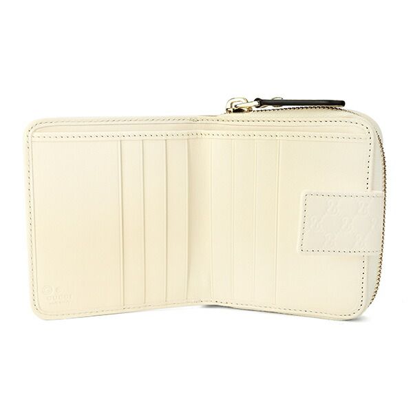 Gucci Bifold Wallet [outlet] Micro Gucci Striped Ivory