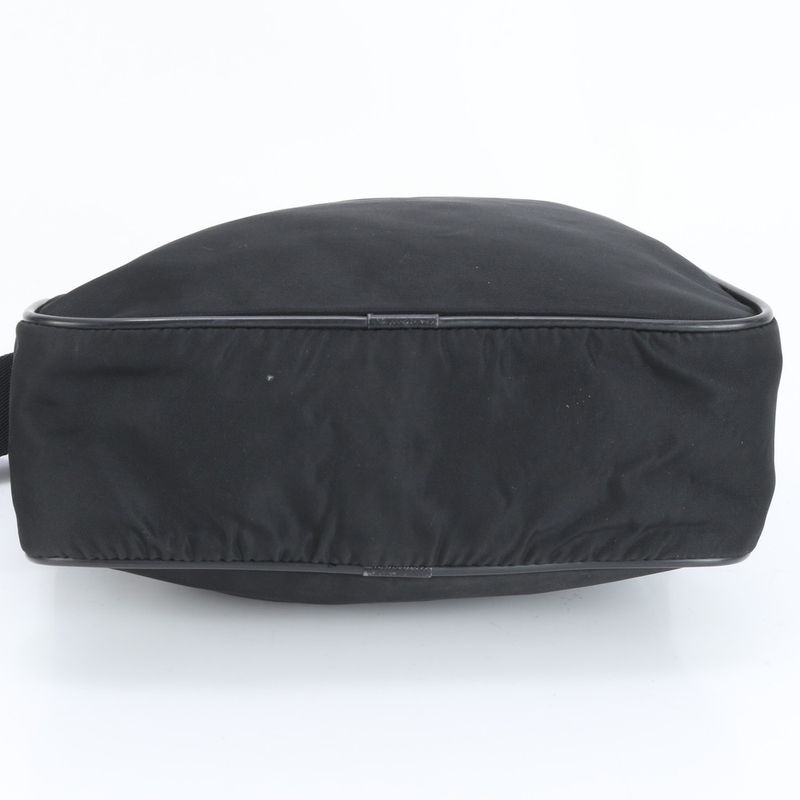 Prada Tessuto Nylon Triangle Logo Leather Shoulder Bag Crossbody Messenger