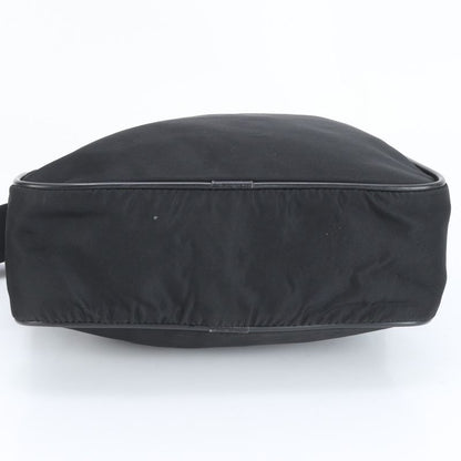 Prada Tessuto Nylon Triangle Logo Leather Shoulder Bag Crossbody Messenger