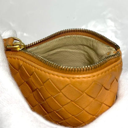 Bottega Veneta Coin Case Ec22653 Orange Intrecciato