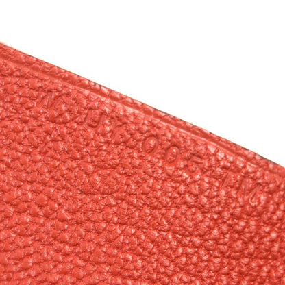  Hermes Calvi Duo Brick Silver Hardware Chevre Mizor Leather Coin Case W