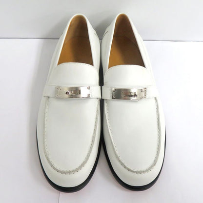 Hermes Loafers - Kelly Hardware White Silver-hardware 41 26.5cm