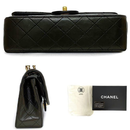 Chanel Chain Shoulder Bag F21080 Black Matelasse