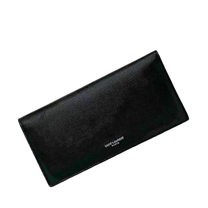 Saint Laurent Folding Long Wallet Black Tgn