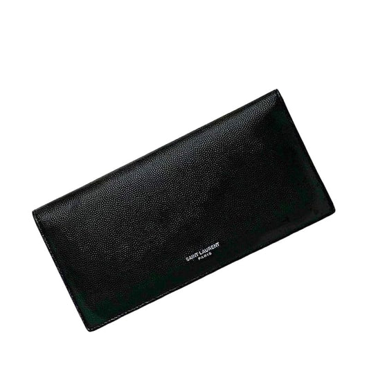 Saint Laurent Folding Long Wallet Black Tgn
