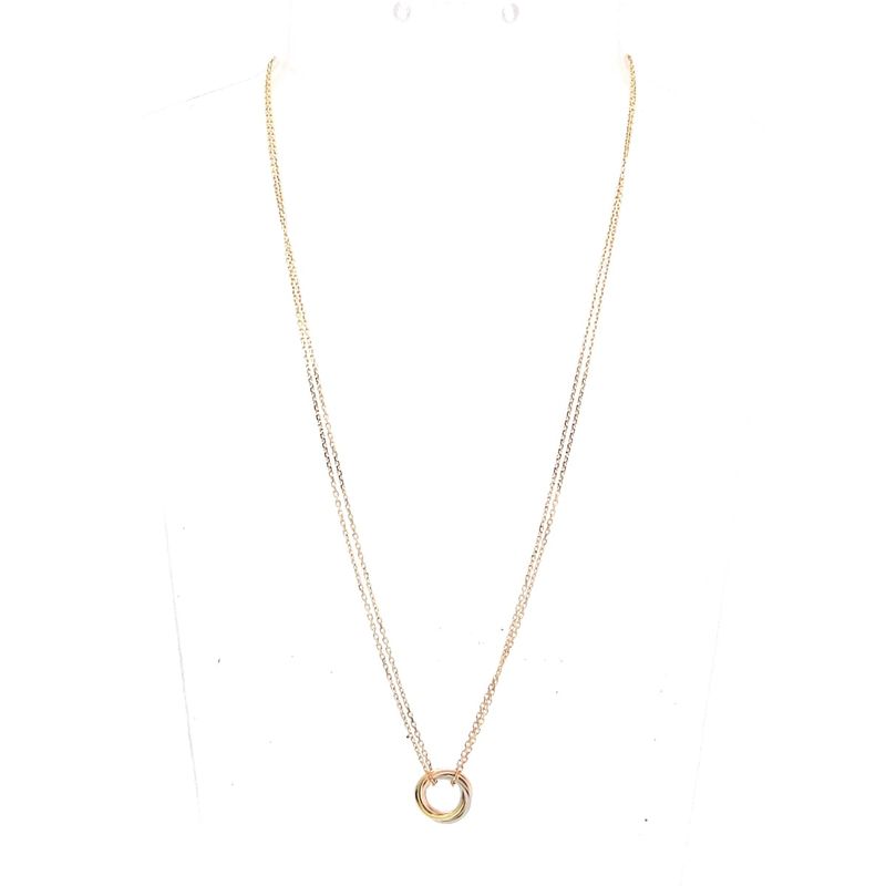 Cartier Necklace Sweet Trinity/trinity Pendant Mini Model B7224816 18K Three