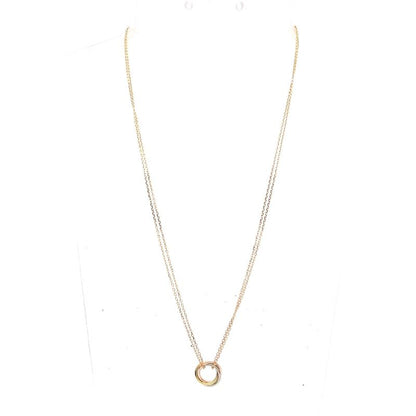 Cartier Necklace Sweet Trinity/trinity Pendant Mini Model B7224816 18K Three