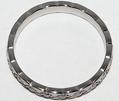 Chanel Ring 18K White Gold Diamond 20P Coco Cush Ring Mini Model J11871