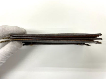 Louis Vuitton Monogram Portefeuille Accordion Long Chain Wallet M58008 Brown