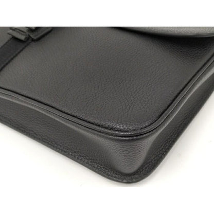 Gucci Business Case Clutch Bag Leather Black — view 4