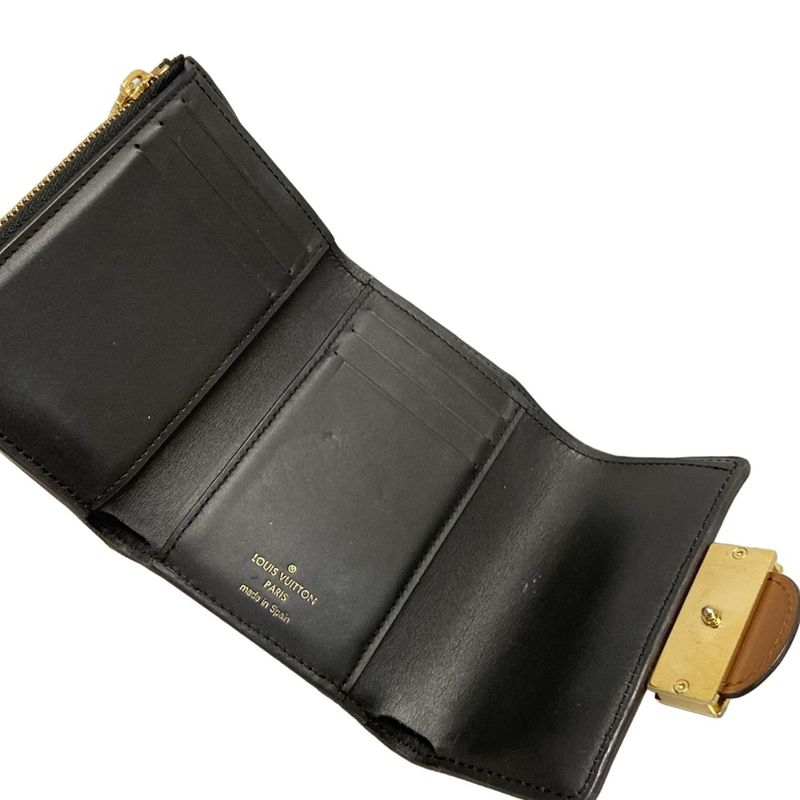 Louis Vuitton Trifold Wallet Monogram Reverse Portefeuille Dauphine Compact