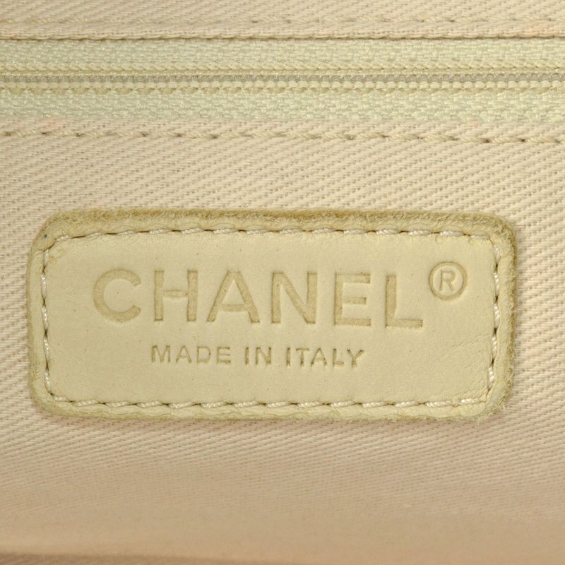 Chanel Coco Mark Chain Shoulder Bag Handbag Lambskin Canvas Black Decacoco Women