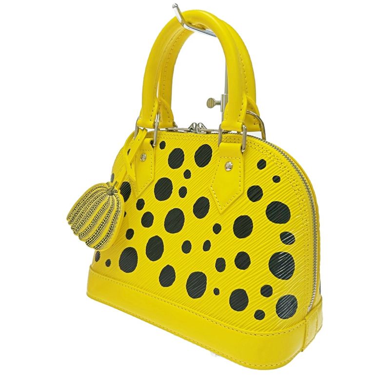Louis Vuitton M21700 Epi Alma BB × Yayoi Kusama Jone Noir