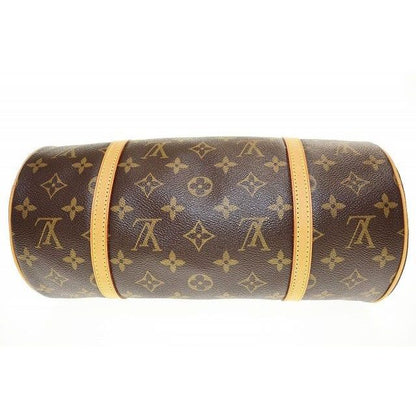 Louis Vuitton Papillon 30 Handbag Leather Monogram Canvas Aa — view 4