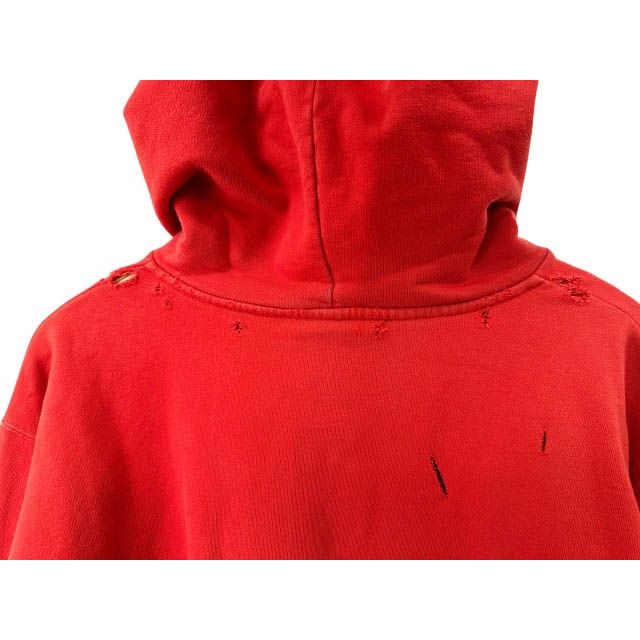 Balenciaga Cropped Hoodie Vintage Processing Logo Print — view 8