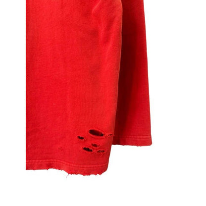 Balenciaga Cropped Hoodie Vintage Processing Logo Print — view 9
