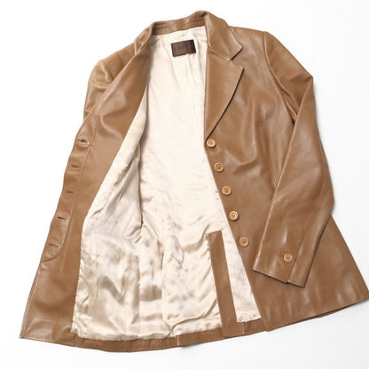 Loewe Tailored Jacket Size 40 Lamb Nappaleather Genuine Leather Jacket Buleather