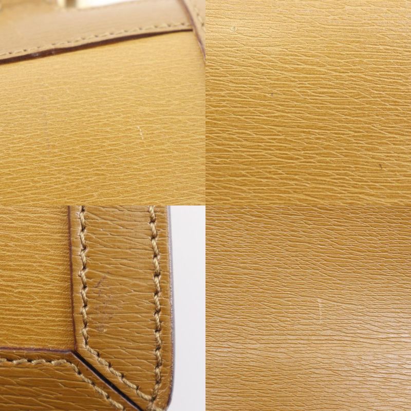 Gucci G Buckle 001.4140 Calf Brown Women Shoulder Bag