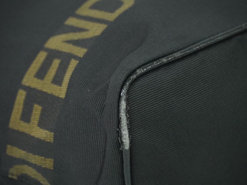 Authentic Fendi Logo Tote Handbag Canvas Black 26488 Bag Pre-owned [follow-up