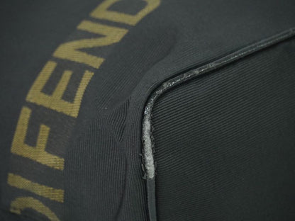 Authentic Fendi Logo Tote Handbag Canvas Black 26488 Bag Pre-owned [follow-up