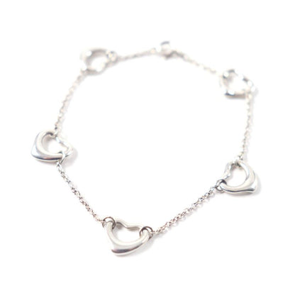 Tiffany & Co Open Heart 5P Bracelet Accessory Sv925 Silver Weight