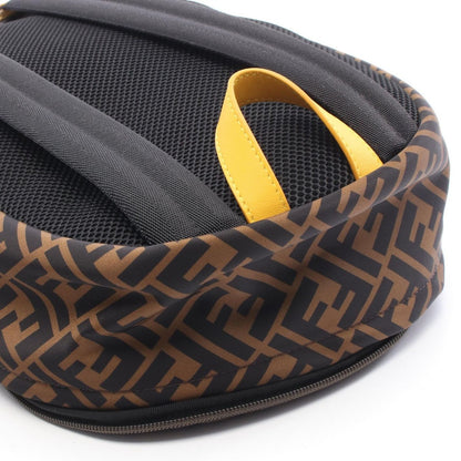 Fendi Backpack Zucca Black Brown Yellow Nylon Leather — view 5