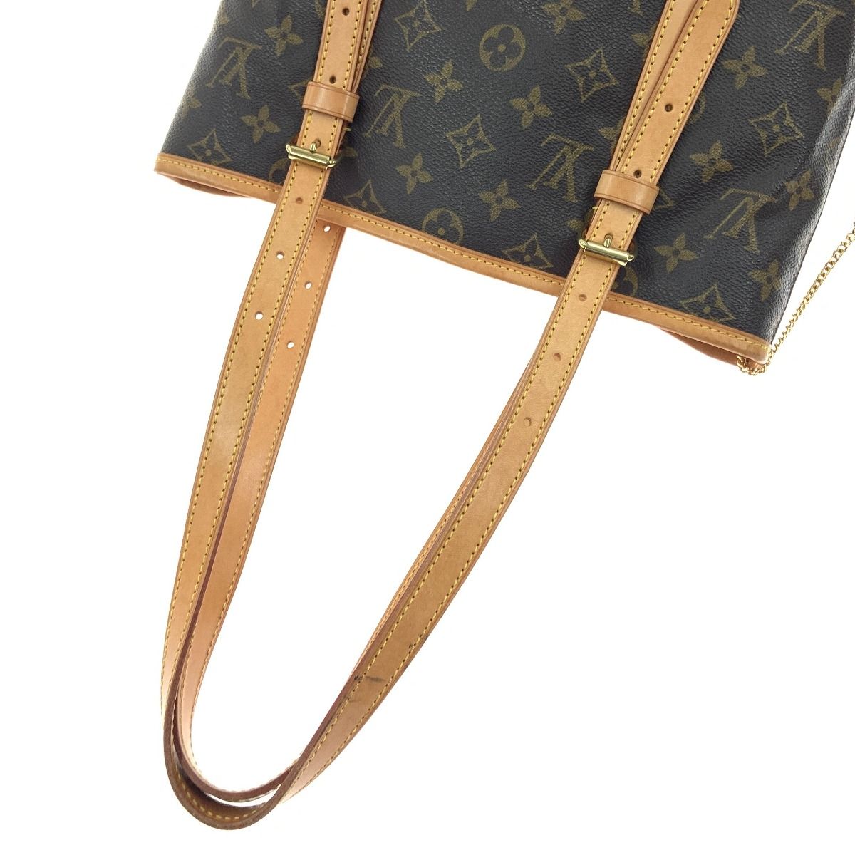 Louis Vuitton Monogram Bucket GM Shoulder Bag M42236 Brown