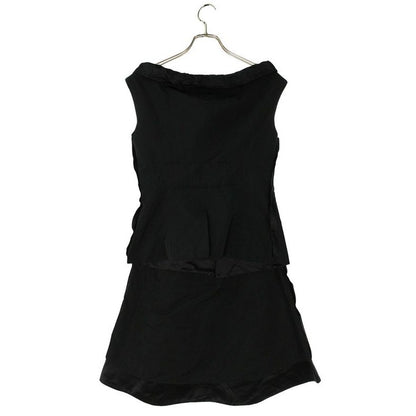 Louis Vuitton Rw131 a F3 Bl22 pfc Sk14 Nylon Sleeveless Vest Flared Skirt Set — view 2