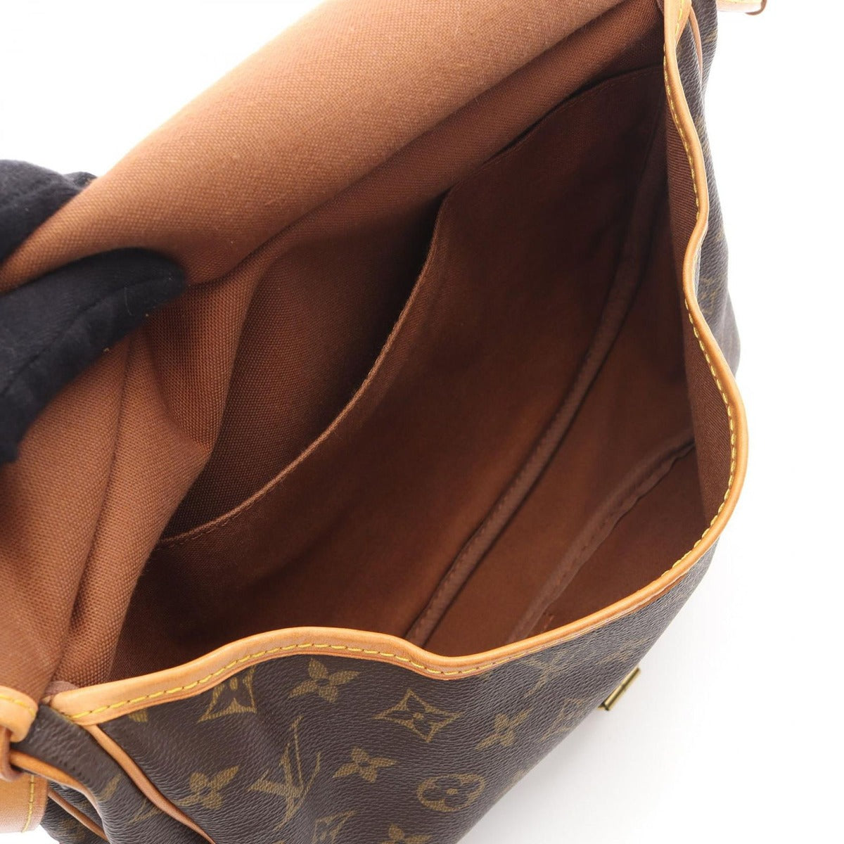 Louis Vuitton Shoulder Bag Saumur 30 Canvas Leather — view 3
