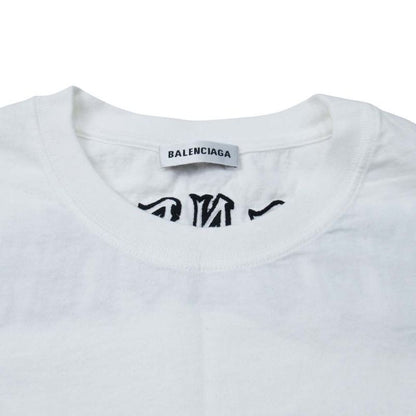 19ss Balenciaga Tattoo Logo T-Shirt Tattoo Logo Back Embroidery Short Sleeve
