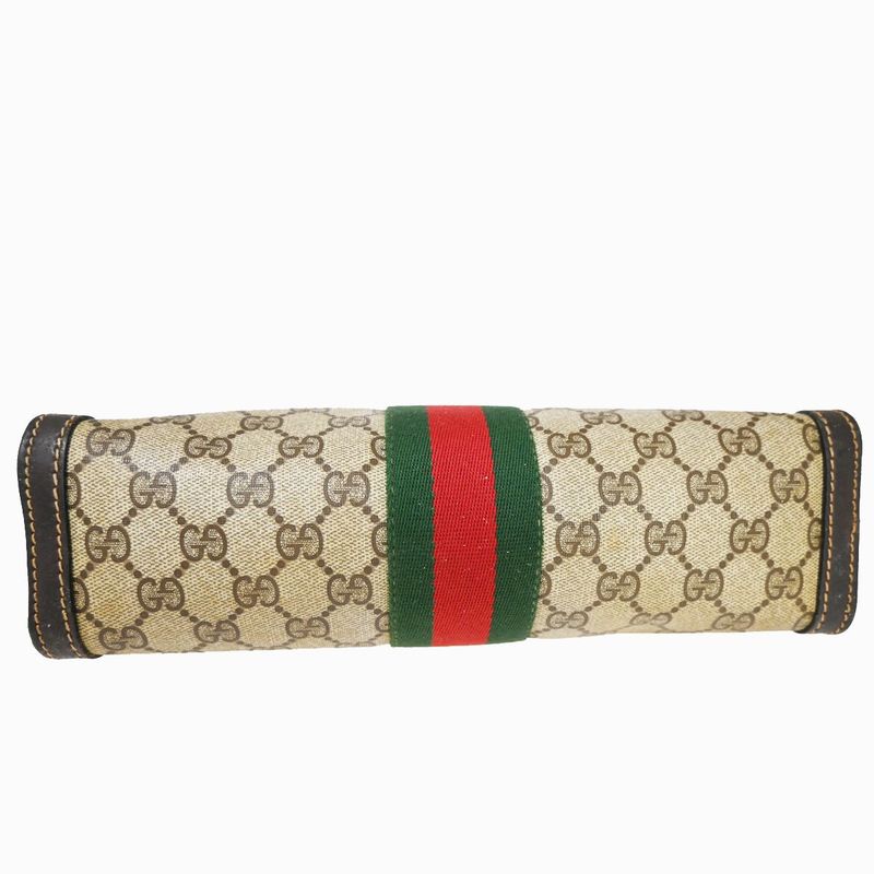 Gucci Old Gucci Second Bag GG Clutch Bag Sherry Brown 02bs099