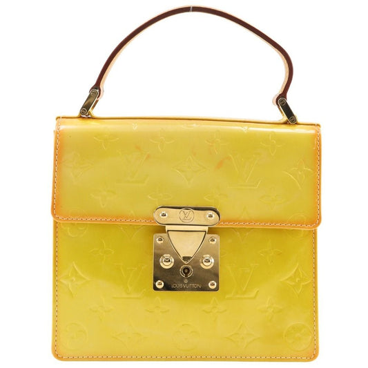 Louis Vuitton Spring Street Monogram Vernis Yellow Handbag