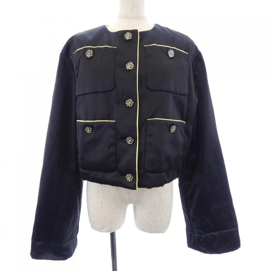 Chanel Collarless Jacket Black
