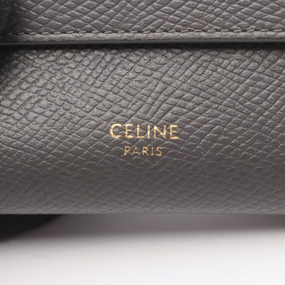 Celine Trifold Wallet Small Gray Leather — view 5