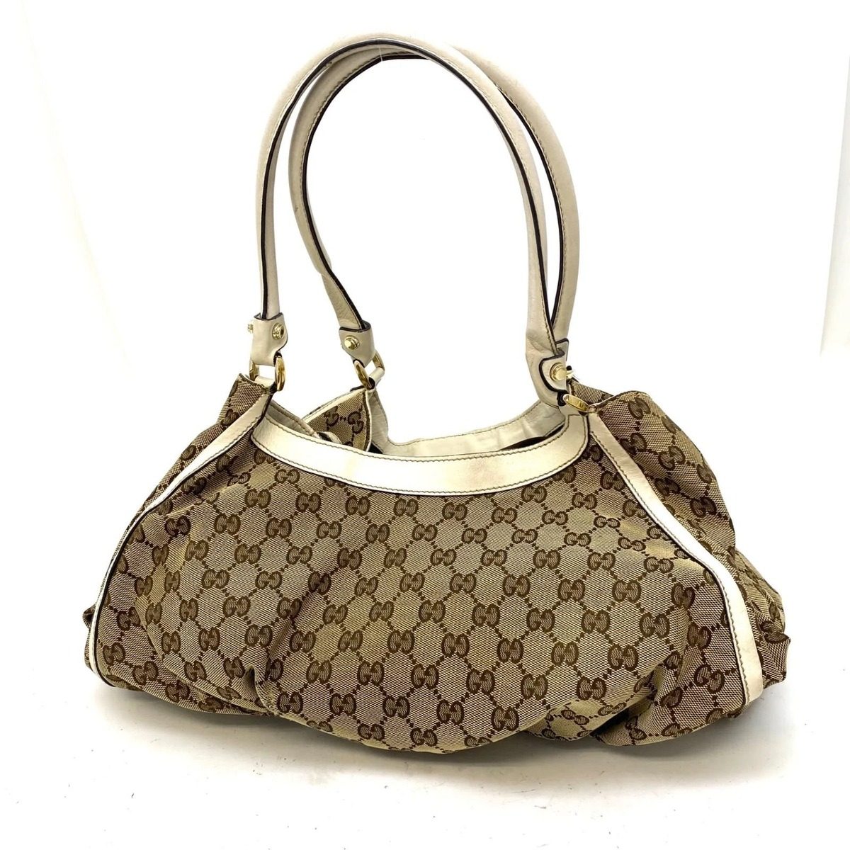 Gucci Tote GG Canvas Abbey Business Travel White — view 3
