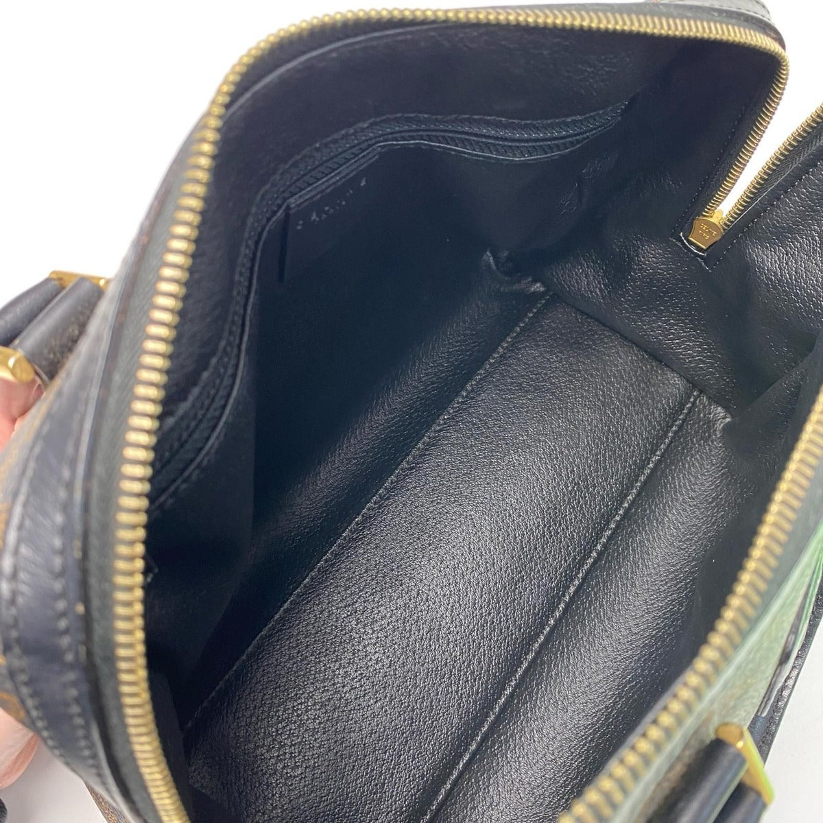 Celine Black Macadam Pattern Mini Boston Bag — view 6