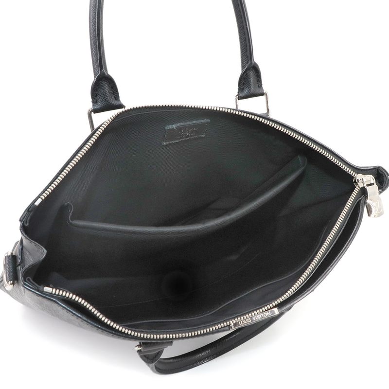 Louis Vuitton Taiga Anton Tote 2way Shoulder Bag Noir Black M33433 Taiga Anton