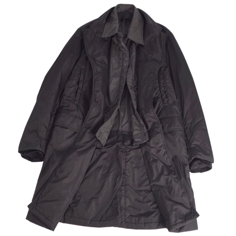 Prada Coat Long Coat Cotton Filled Outerwear Men's Ita