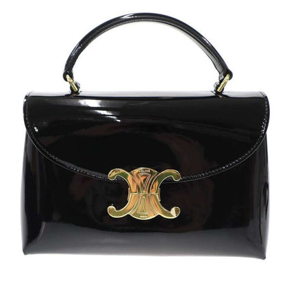 Celine Teen Nino Patent Leather Shoulder Bag Black