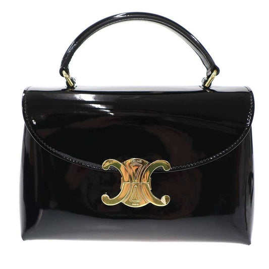 Celine Teen Nino Patent Leather Shoulder Bag Black