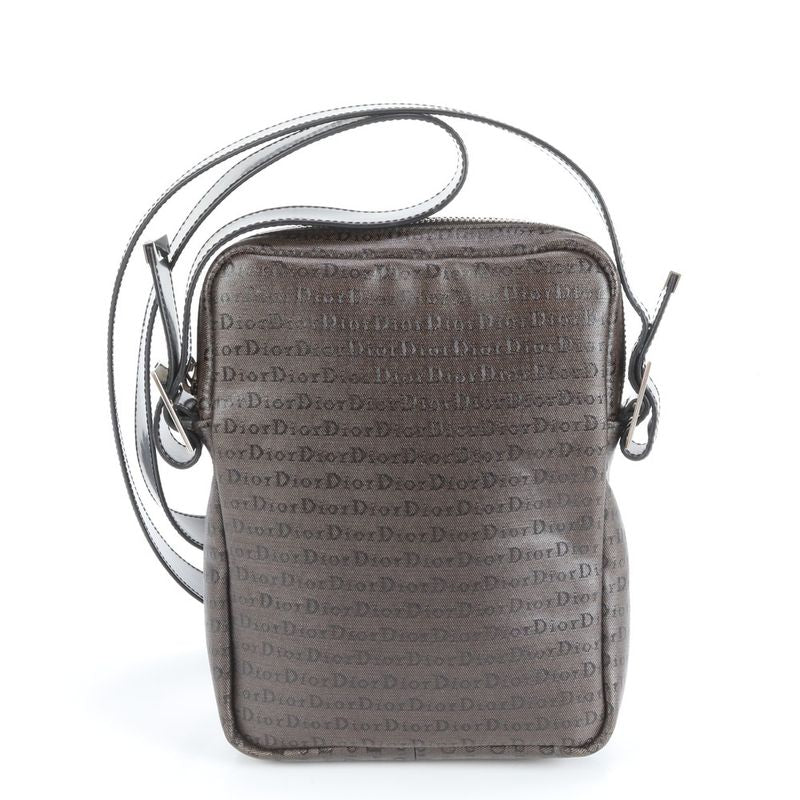 Dior Leather Shoulder Bag Crossbody Messenger Business Brown Commuter Tote