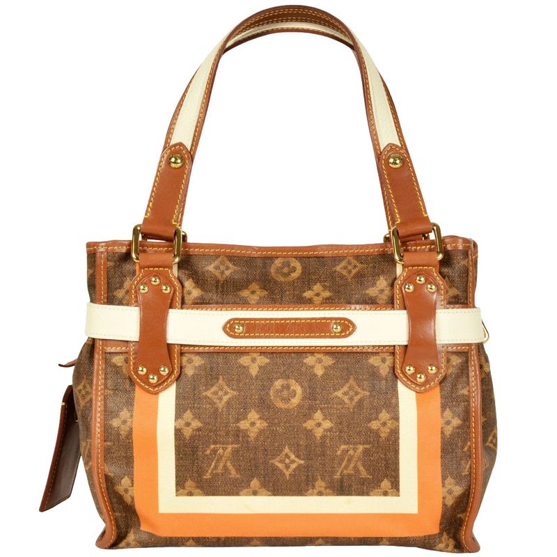 Louis Vuitton Sac Rayures PM Tote Bag M56386 Brown Sp0068