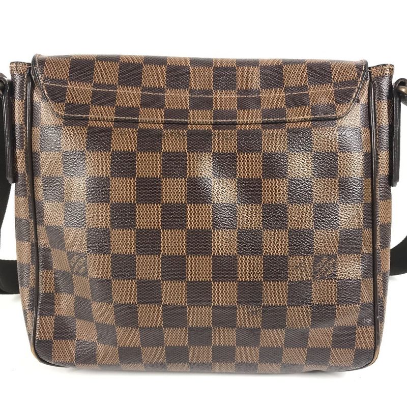 Louis Vuitton Shoulder Bag District PM N41213 Damier Canvas Ebène Brown