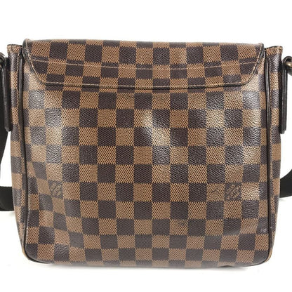 Louis Vuitton Shoulder Bag District PM N41213 Damier Canvas Ebène Brown