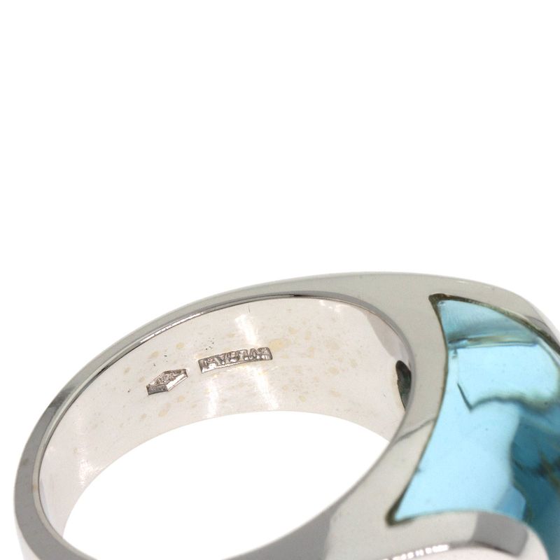 Bvlgari Bulgari Tronchetto Blue Topaz Ring - Ring 18K White Gold Ladies