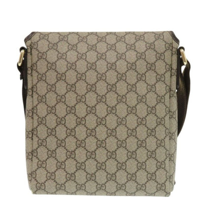 Gucci 223666 GG Supreme Brown Shoulder Bag 0655 Gucci