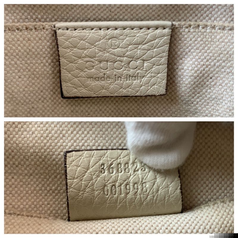 Gucci Bamboo Ivory Brown Gold Hardware Leather 368823 Handbag Women 504677