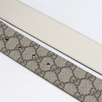 Gucci Wide Double G 400593 Belt GG Supreme Women's