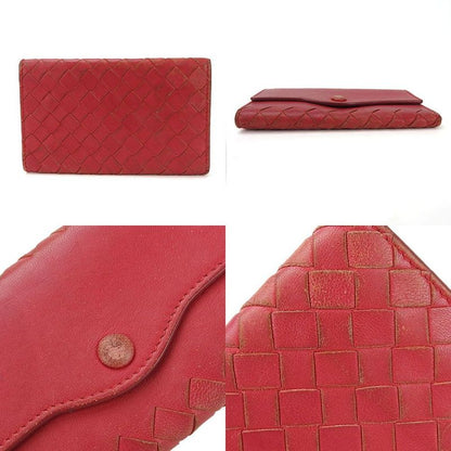 Bottega Veneta Key Case 6-stack Intrecciato Woven Red Leather Red Leather Small